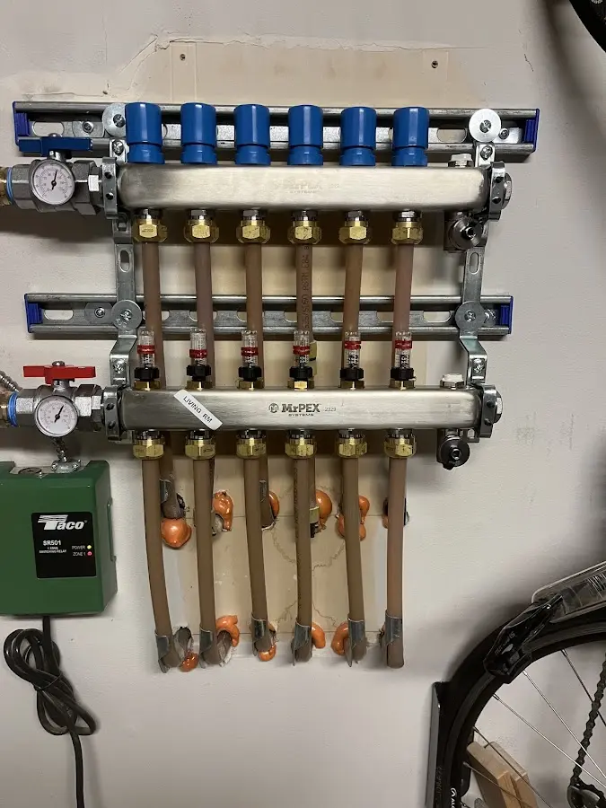 Plumber performing Gas Line Installation at a residential property in Saugerties